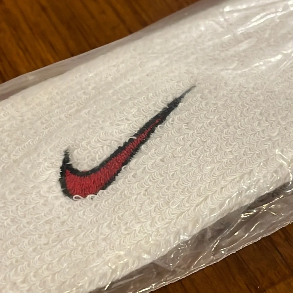 Nike Swoosh Terry Cloth men’s women’s headband head sweatband white red new_6